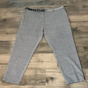 Mauvais Men’s Pants Sz 46 Black White Monochrome Check Pattern Slim Trousers